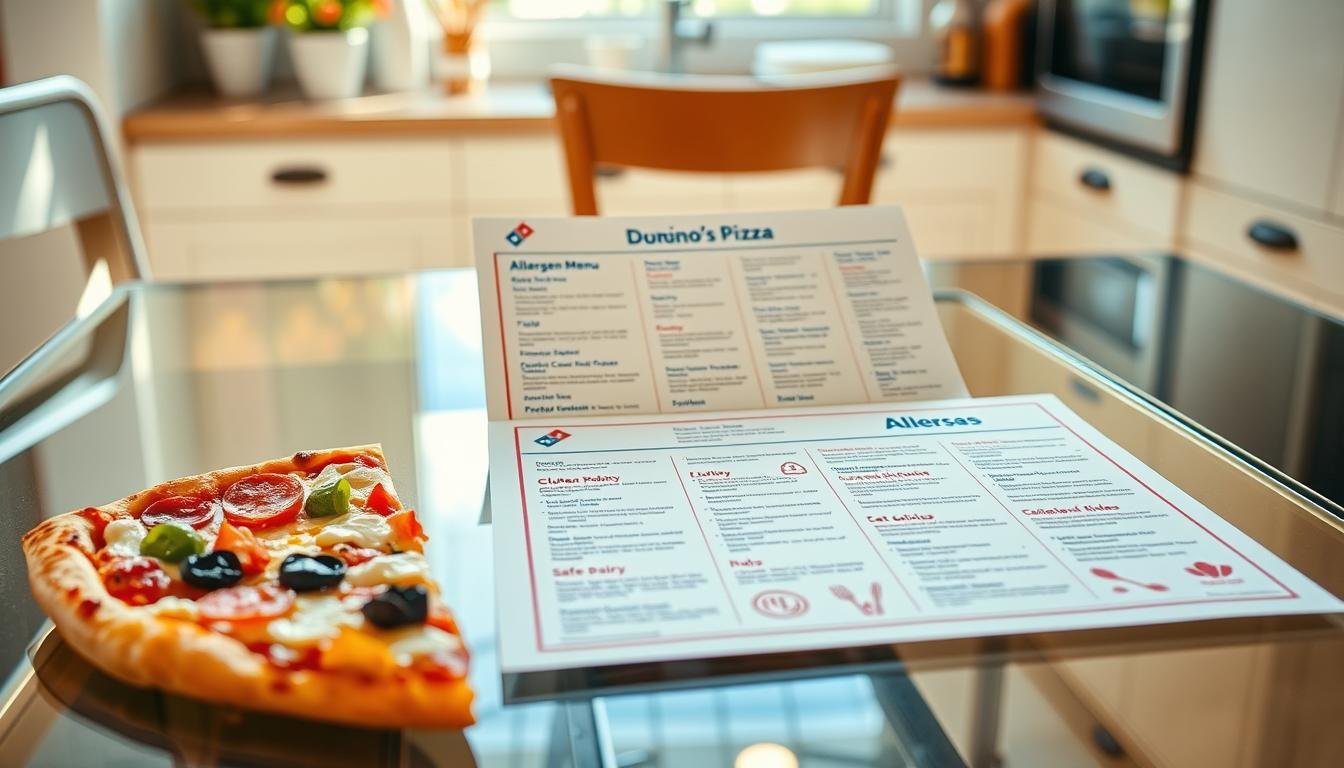 domino's pizza allergen menu