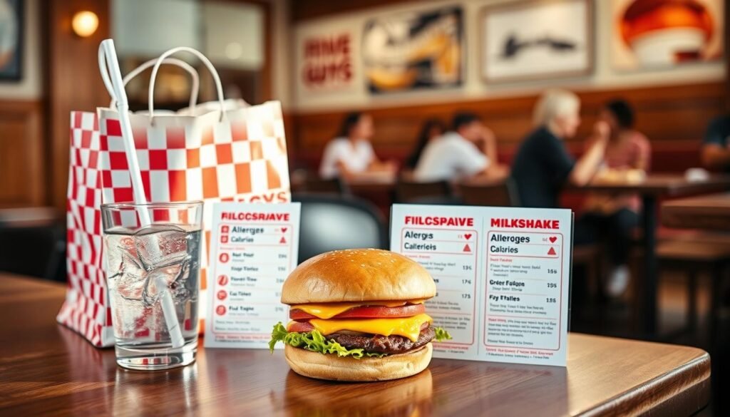 Five Guys calorie allergen