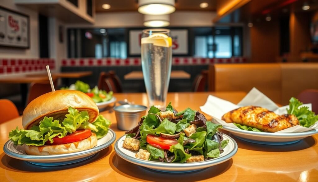 best low calorie choices at five guys