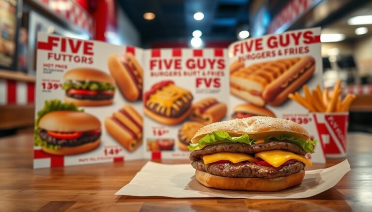 five guys burgers & fries menu