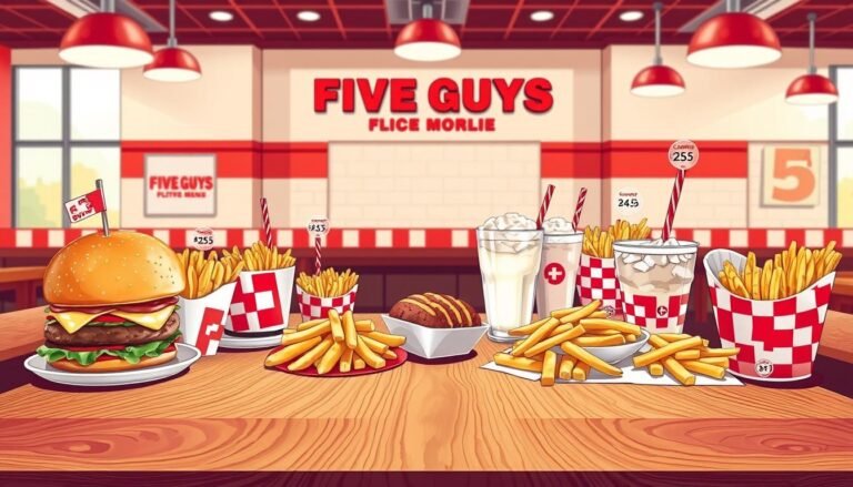 five guys calories menu
