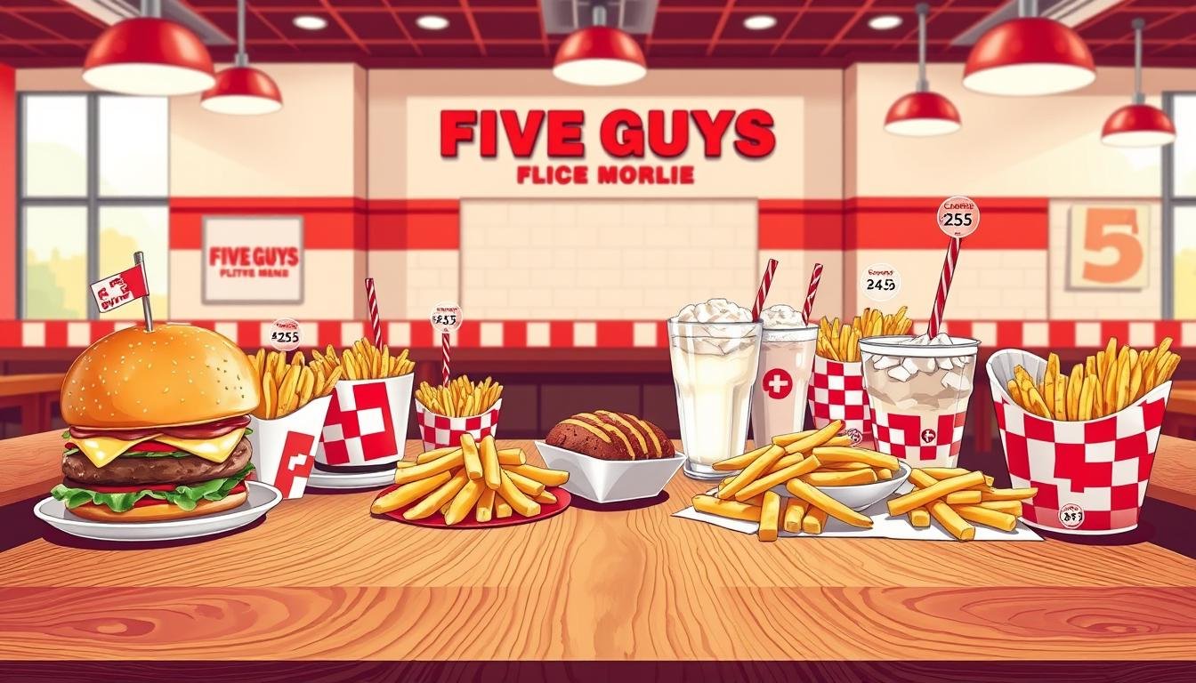 five guys calories menu