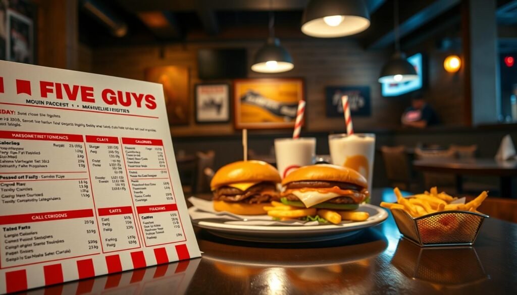 five guys menu nutrition