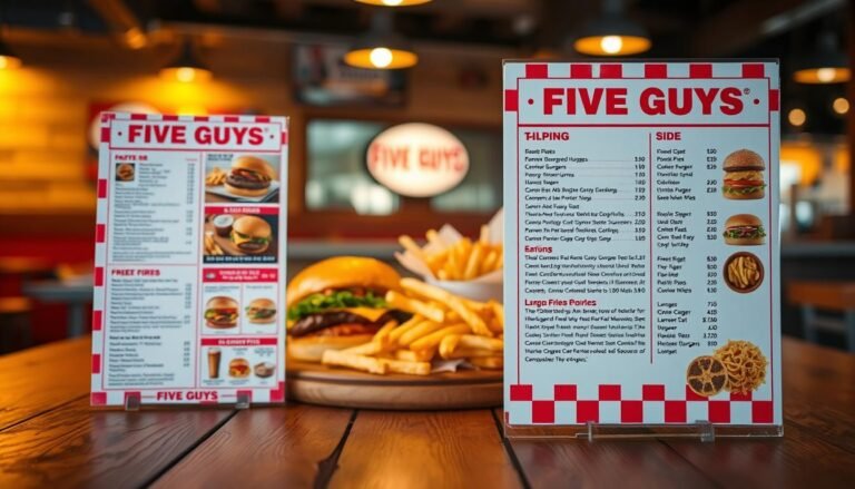 takeout five guys menu with prices