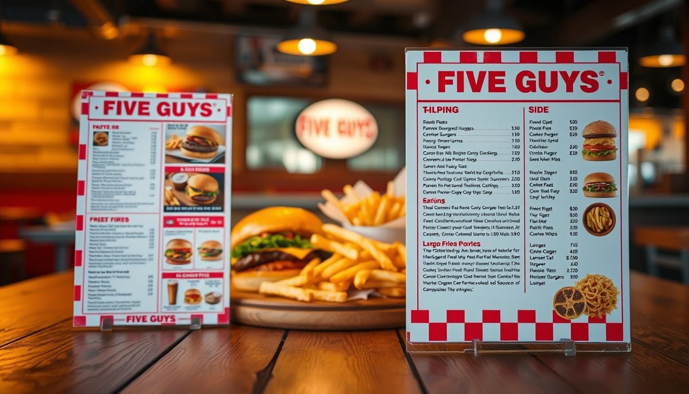 takeout five guys menu with prices